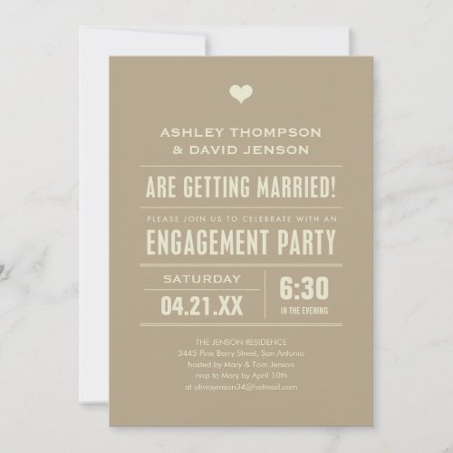 Engagement Party Invites