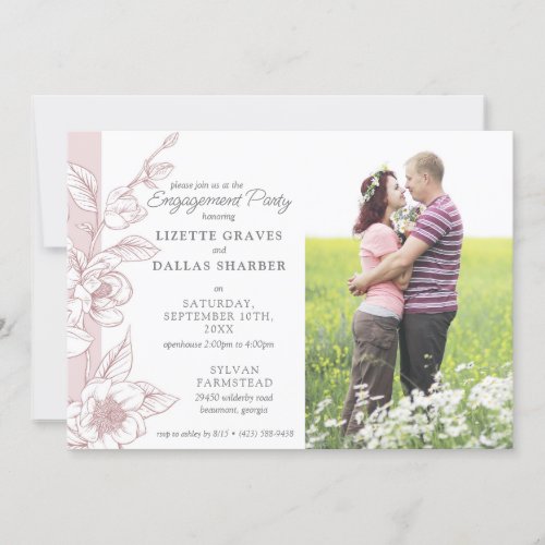 Engagement Party Magnolia Blush Wedding 4_Photo Invitation