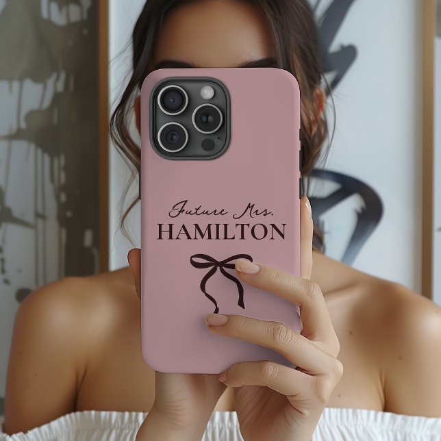 Engagement Party | Modern Script Bride To Be Name Case-Mate iPhone Case (Future Mrs. Wedding Phone Case – Personalized Gift for Engagement, or Bridal Party)