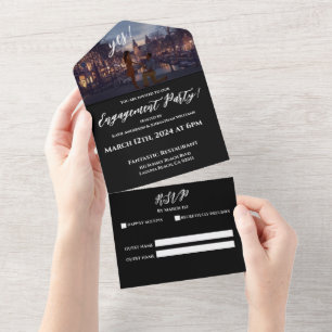 Engagement Party-Photo-Amsterdam Backdrop- All In One Invitation