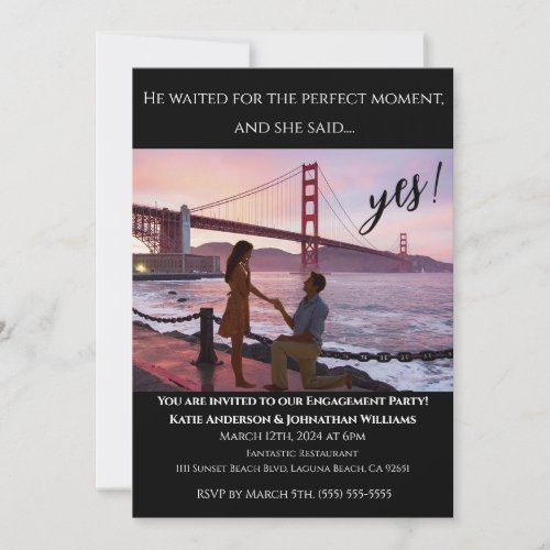 Engagement Party_Photo_San Francisco Backdrop_ Invitation