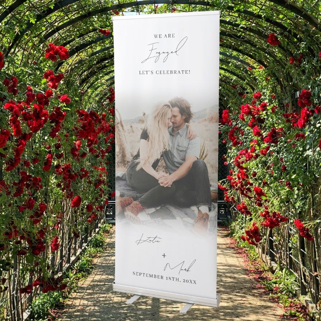 Engagement Party Photo Welcome Sign (Engagement Party Photo Welcome Sign)