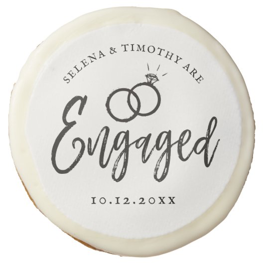 Engagement Party Script Lettering | Sugar Cookie (Front)
