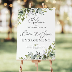 Engagement Party Sign, Engagement Sign Board, Enga