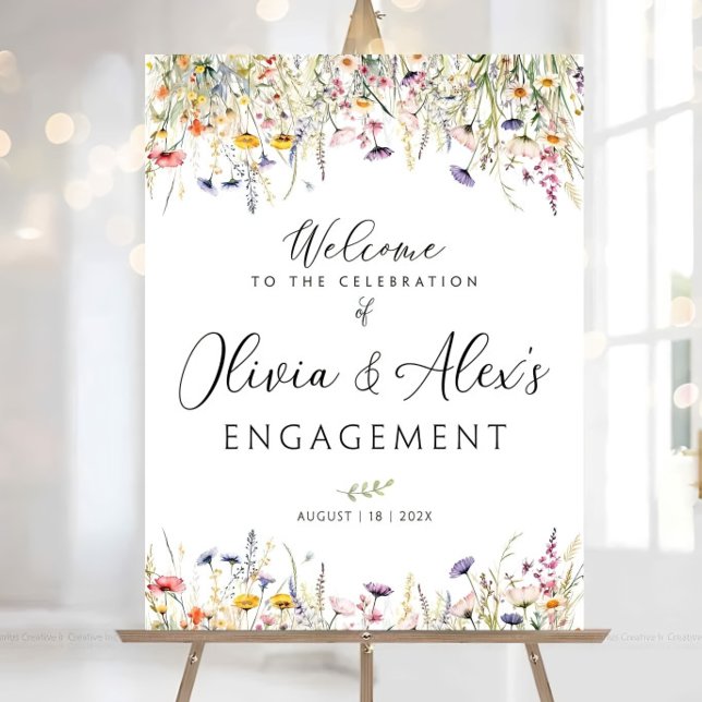 Engagement party sign, Engagement welcome sign (Creator Uploaded)