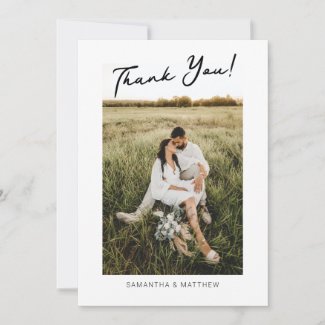 Engagement Party Thank You Card with Photo