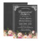 Engagement Party Vintage Pink Floral Chalkboard