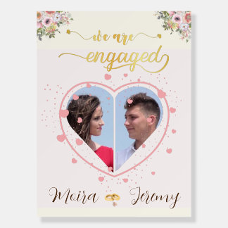 Engagement Party Welcome Sign Board Foam Board