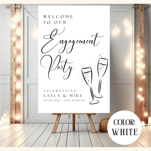 Engagement Party Welcome Sign Custom Engagement  (Creator Uploaded)