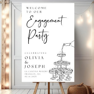 Engagement Party Welcome Sign Custom Engagement