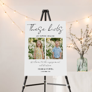 Engagement party welcome sign wedding With Photo