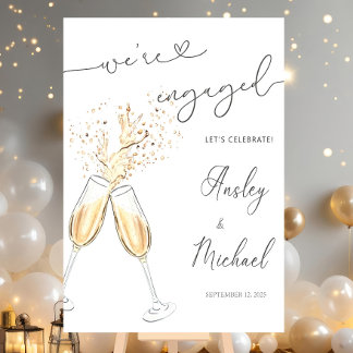Engagement Party Welcome Sign We're Engaged Welcom