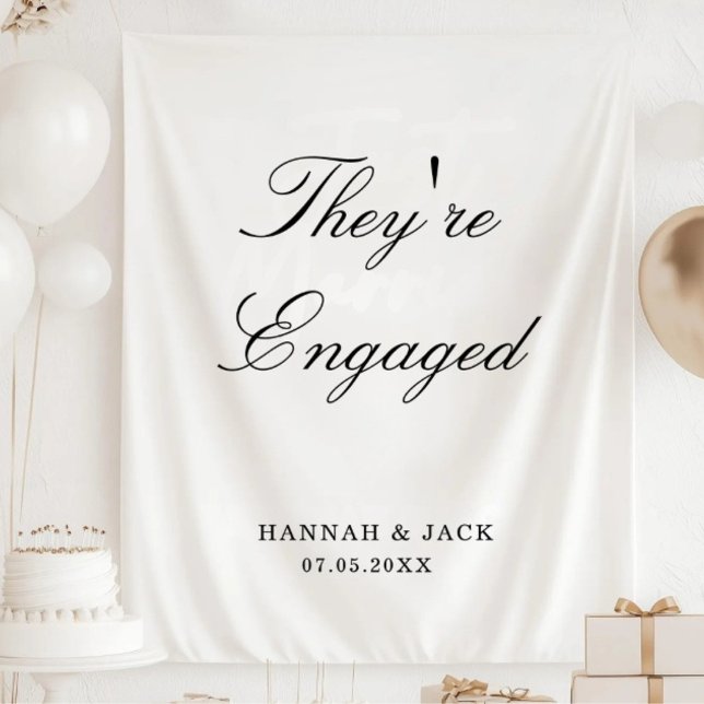 Engagement Party Welcome Tapestry (Creator Uploaded)