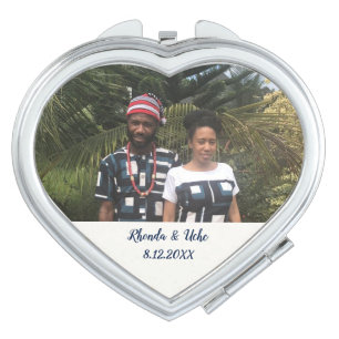 Engagement Photo Bridal Shower Favor  Compact Mirror