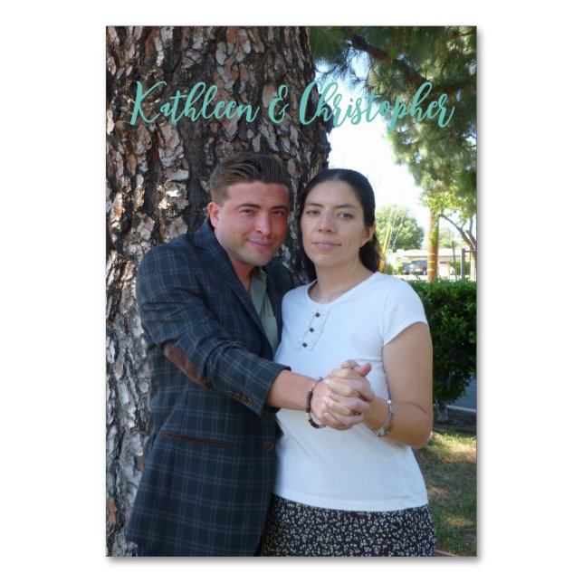 Engagement Photo Card Insert For Invitations (Front)