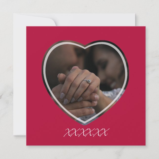 Engagement Photo Card with Vows (Front)