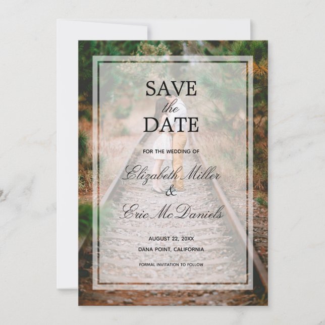 Engagement Photo Save The Date (Front)