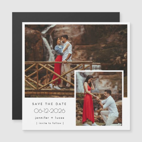 Engagement Photo Wedding Save The Date Magnetic Invitation