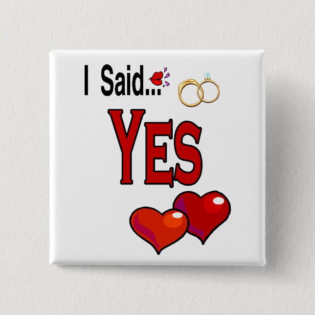 Engagement Pinback Button (Front)