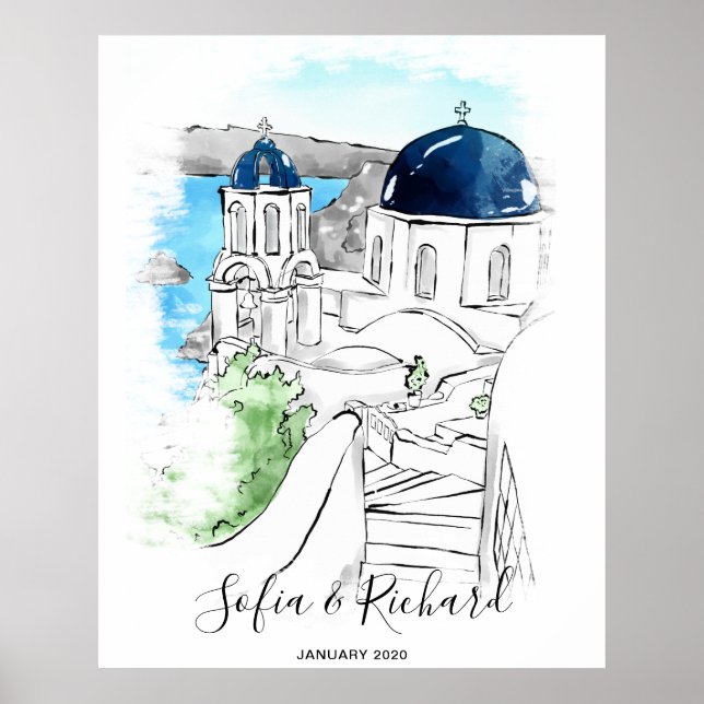 Engagement, proposal, anniversary couple gift post poster (Front)