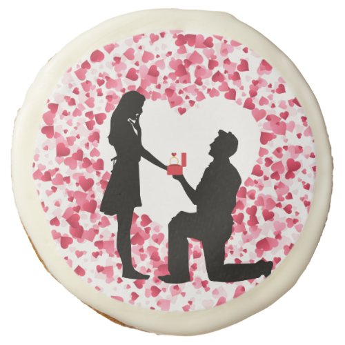 Engagement Proposal Surprise Valentines Cookies