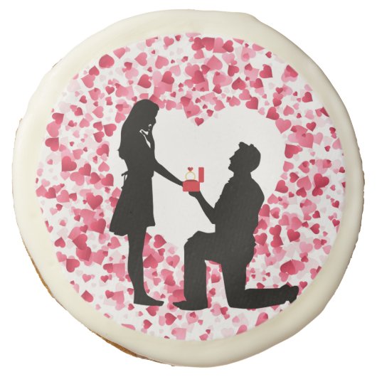Engagement Proposal Surprise Valentines Cookies (Front)