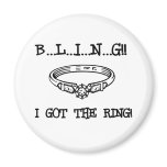 Engagement Ring Bling Magnet