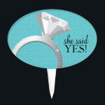 Engagement Ring Cake Topper<br><div class="desc"></div>