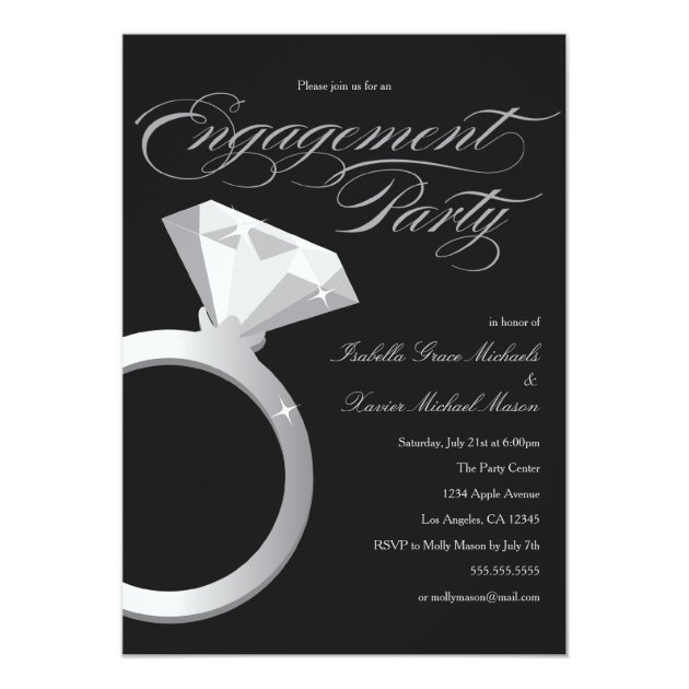 Engagement Ring | Engagement Party Invitation