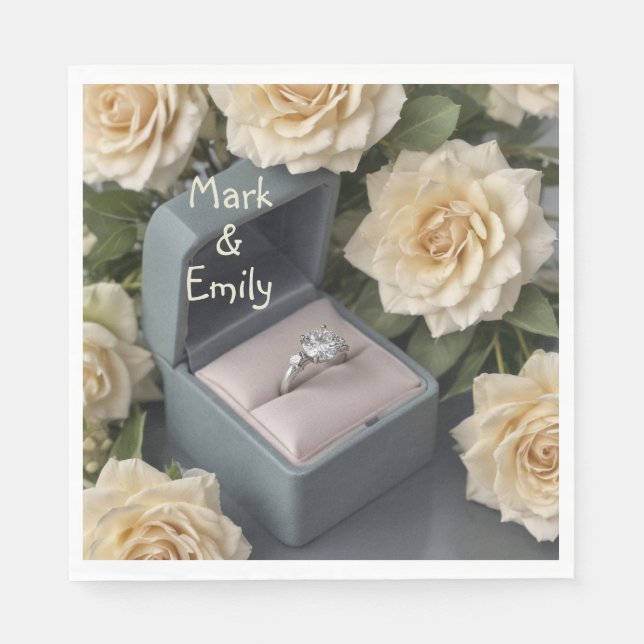 Engagement Ring Napkins (Front)