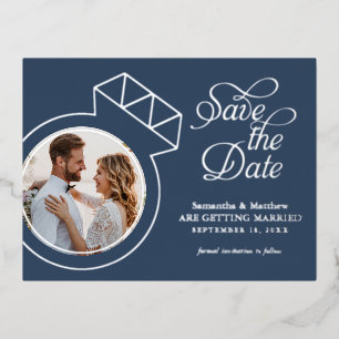 Engagement Ring Photo Wedding Announcement