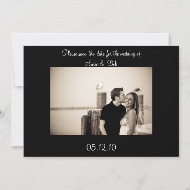 engagement, save-the-date save the date (Front)