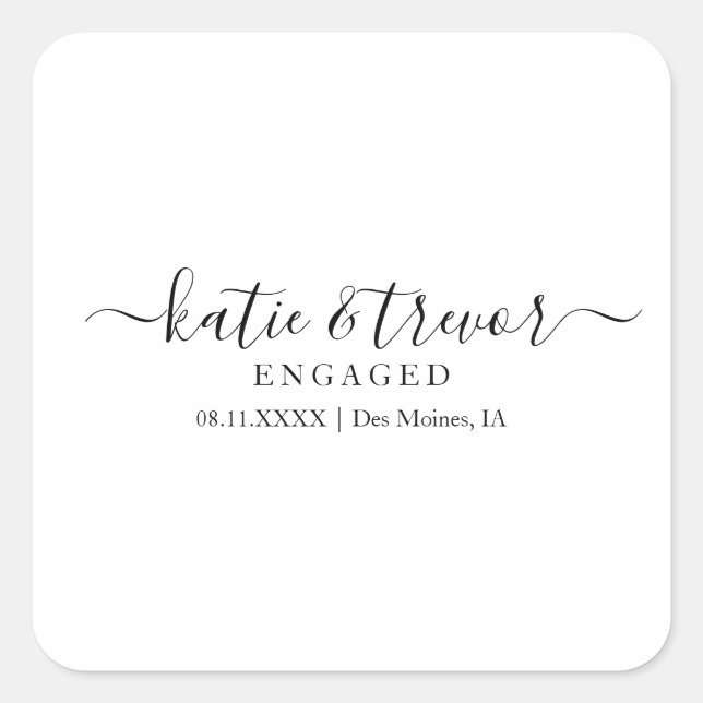 Engagement Sticker  (Front)