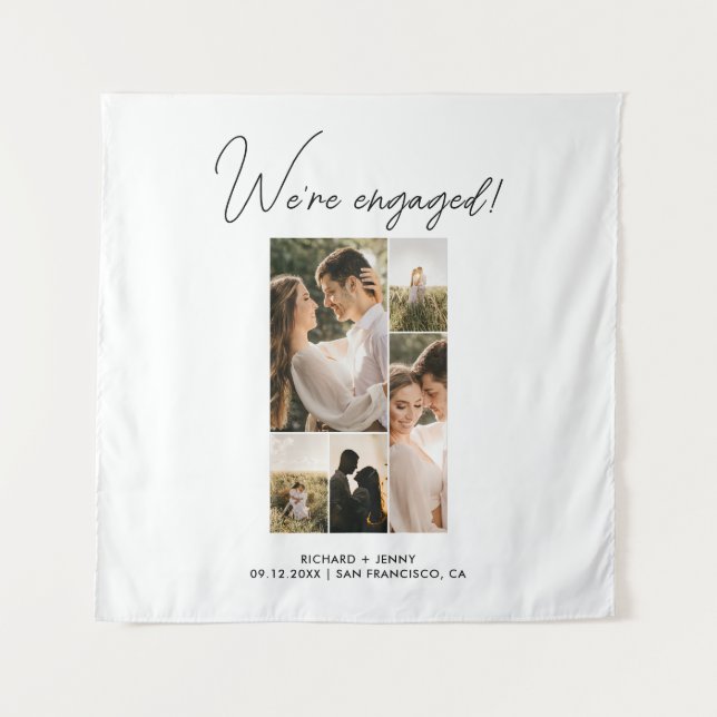 Engagement Sweet Memory Tapestry  (Front)