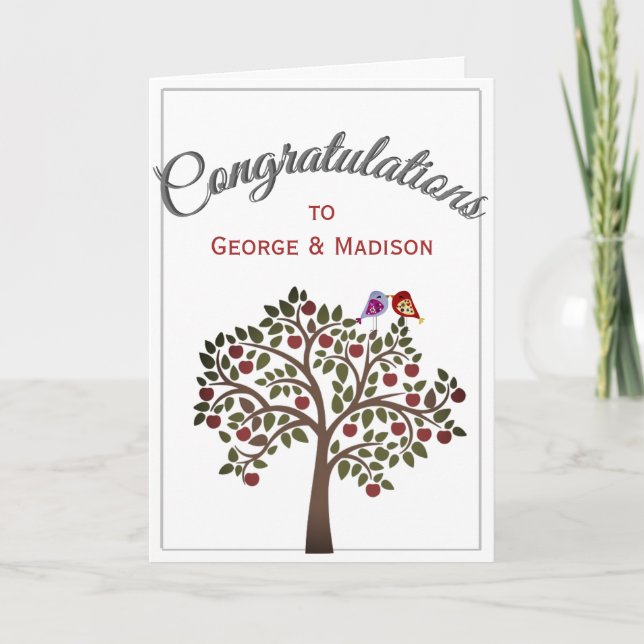 Engagement/Wedding Card - Congrats to.... (Front)