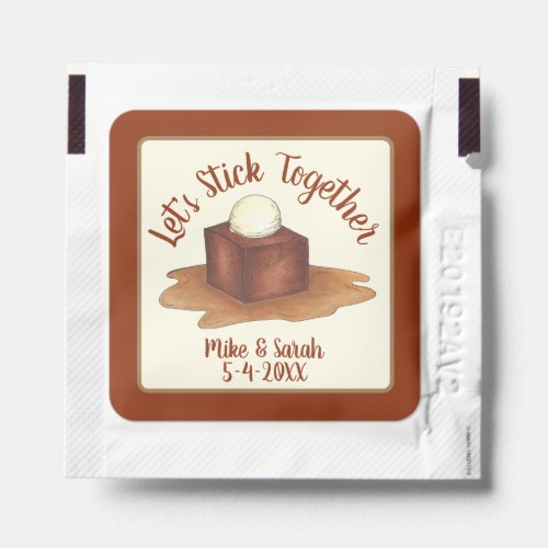 Engagement Wedding Party Sticky Toffee Pudding Hand Sanitizer Packet