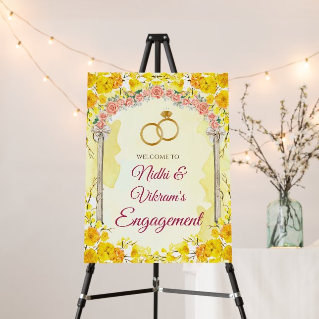 Engagement Welcome sign & Roka signs, Rokha signs (In Situ (Stand))