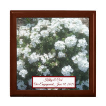 Engagement, Wooden Jewelry Keepsake Box