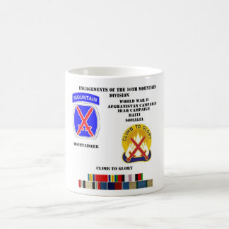 Engagements of the 10th Mountain division Color Morph Mug