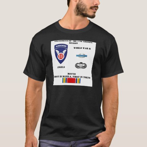 Engagements of  the 11th Airborne Division T_Shirt