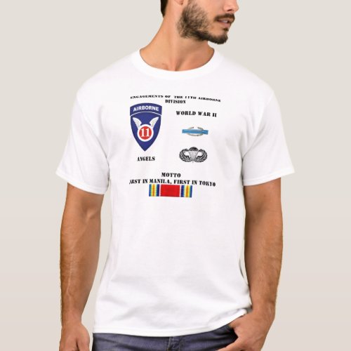 Engagements of  the 11th Airborne Division T_Shirt