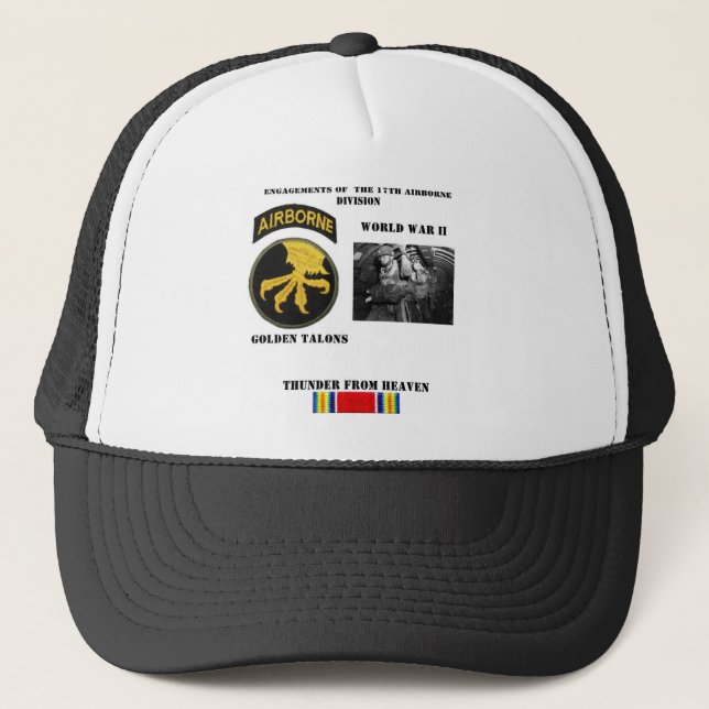 Engagements of  the 17th Airborne Division Trucker Hat (Front)