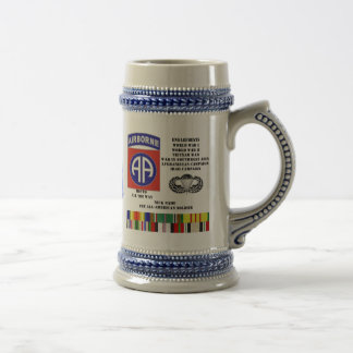 Engagements of  the 82nd  airborne division beer stein