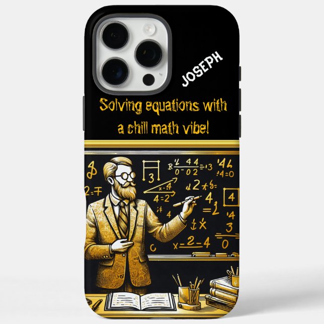 Engaging Math Teacher Inspires Students Case-Mate iPhone Case (Back)