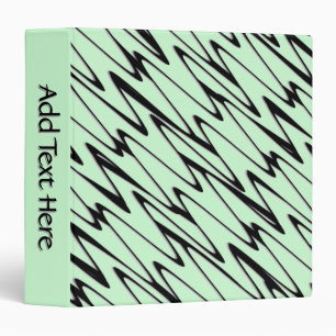Engaging Mint Green Dynamic Add Text 3 Ring Binder