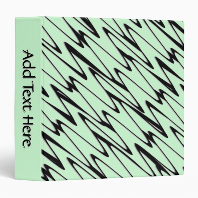 Engaging Mint Green Dynamic Add Text 3 Ring Binder (Front/Spine)