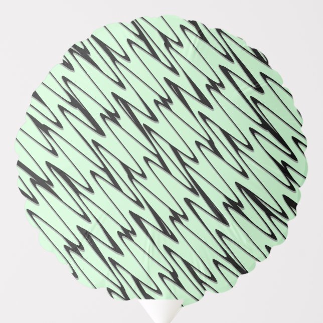 Engaging Mint Green Dynamic  Balloon (Front)
