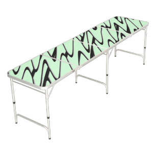 Engaging Mint Green Dynamic  Beer Pong Table
