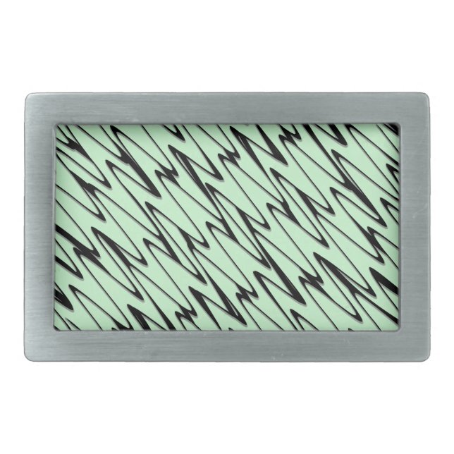 Engaging Mint Green Dynamic  Belt Buckle (Front)