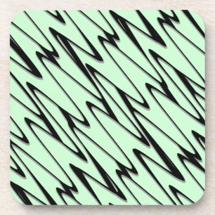 Engaging Mint Green Dynamic Beverage Coaster